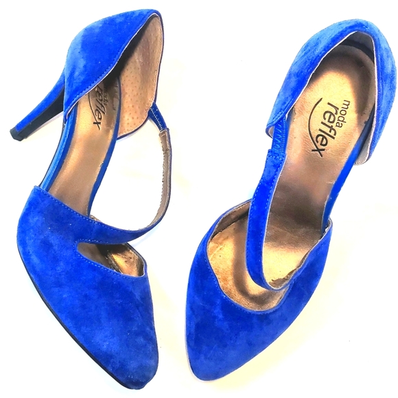 8.5 Women's Royal Blue High Heels - Picture 1 of 5